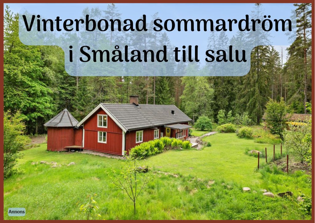 Vinterbonat fritidshus i Småland säljes.